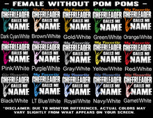 Load image into Gallery viewer, Female-without-pom-poms-Cheer-Color-Samples