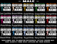 Load image into Gallery viewer, Male-Cheer-Color-Samples