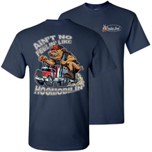 Load image into Gallery viewer, Ain't No Feelin' Like Hogmobilin' Hog Hauler T Shirts navy
