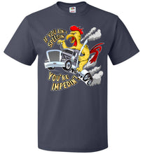 Load image into Gallery viewer, If You Ain't Speedin' You're Impedin'! Funny Trucker T Shirts navy unisex
