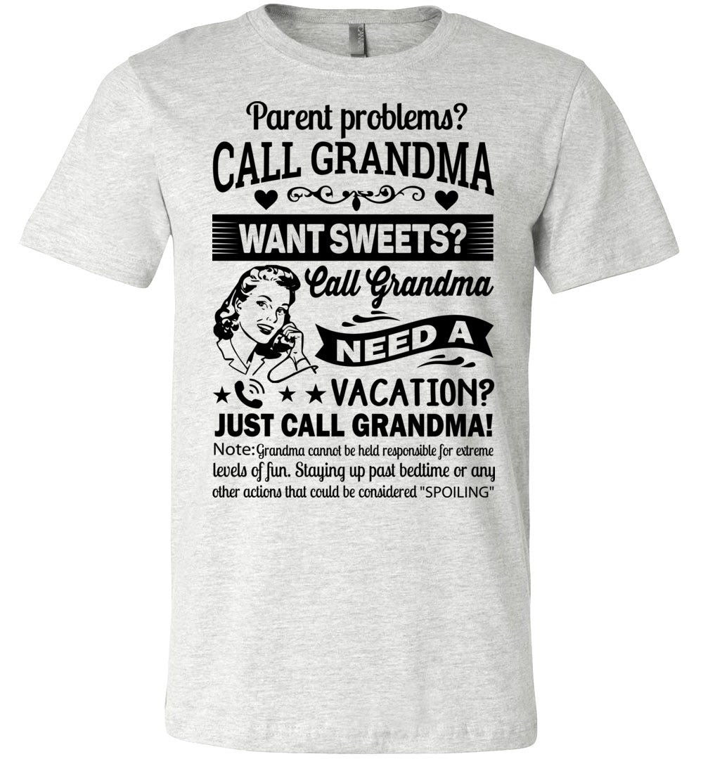 Just Call Grandma T Shirts Funny Grandma Shirts Funny Grandma Gift