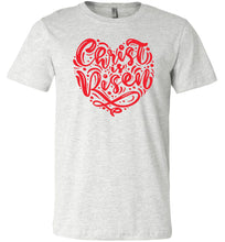 Load image into Gallery viewer, Christ Is Risen Christian Easter T Shirts ash