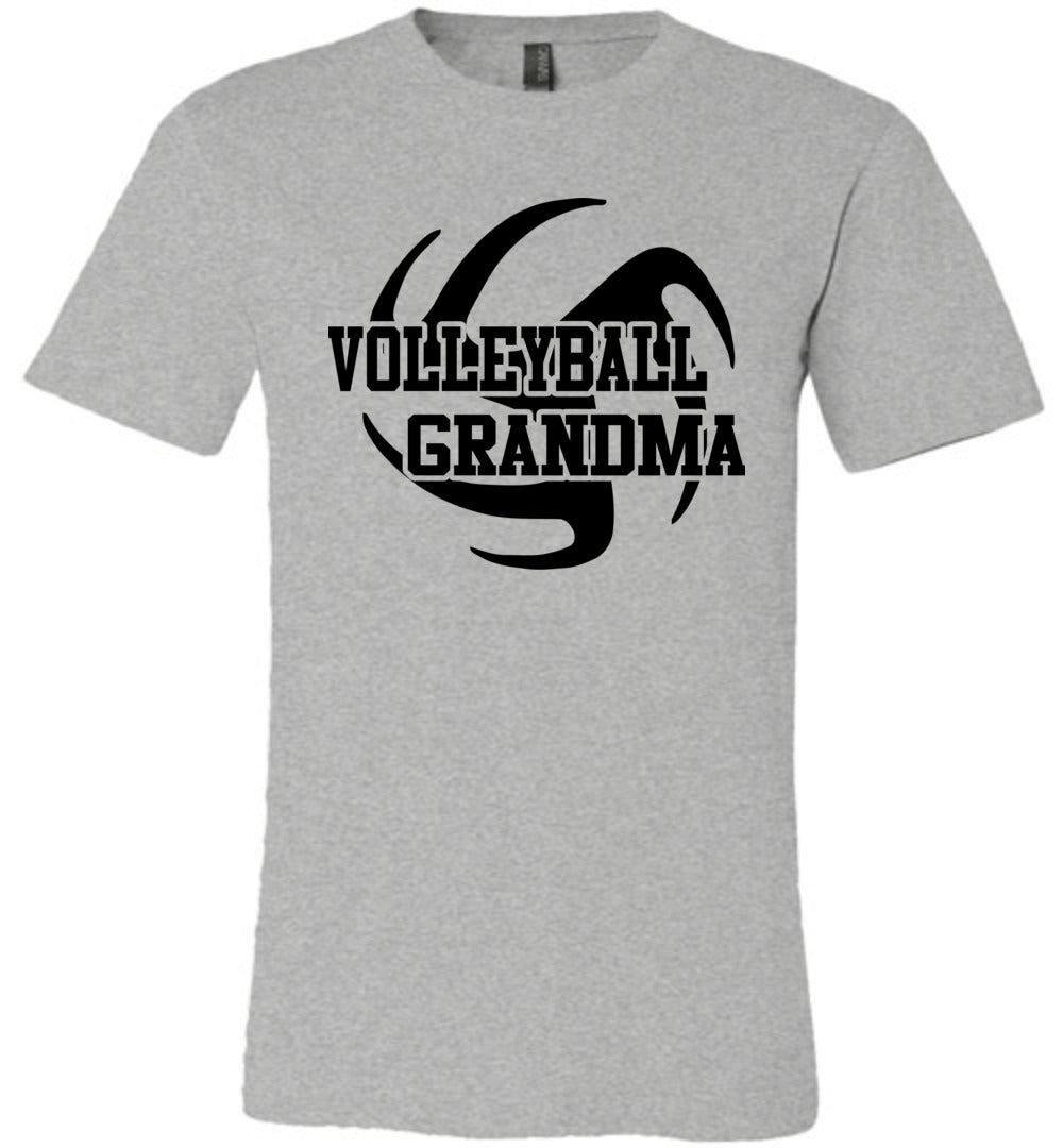 Volleyball Grandma T Shirts grey