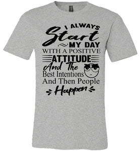 People Happen Funny T Shirts athletic heather