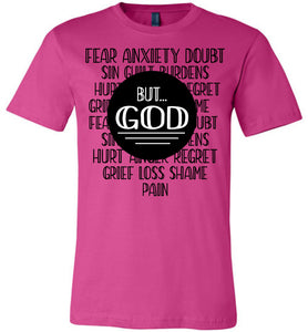 But God Christian Quotes Shirts berry