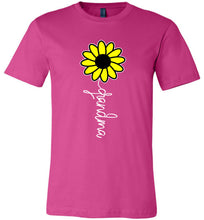 Load image into Gallery viewer, Sunflower Grandma Shirt berry