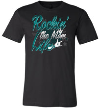 Load image into Gallery viewer, Rockin' The Mom Life Mom t-shirts black