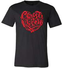 Load image into Gallery viewer, Christ Is Risen Christian Easter T Shirts black