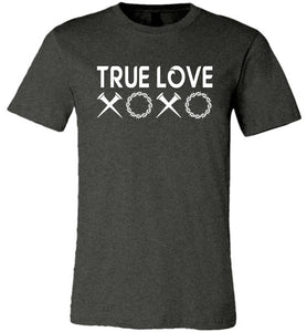Jesus T Shirts True Love grey