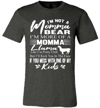 Load image into Gallery viewer, Momma Llama Shirt | Funny Mom Shirts | Momma Bear Shirt dark heather