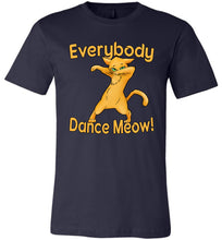 Load image into Gallery viewer, Everybody Dance Meow Funny Dance Shirts navy