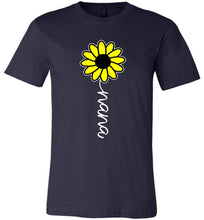 Load image into Gallery viewer, Sunflower Nana Shirt navy
