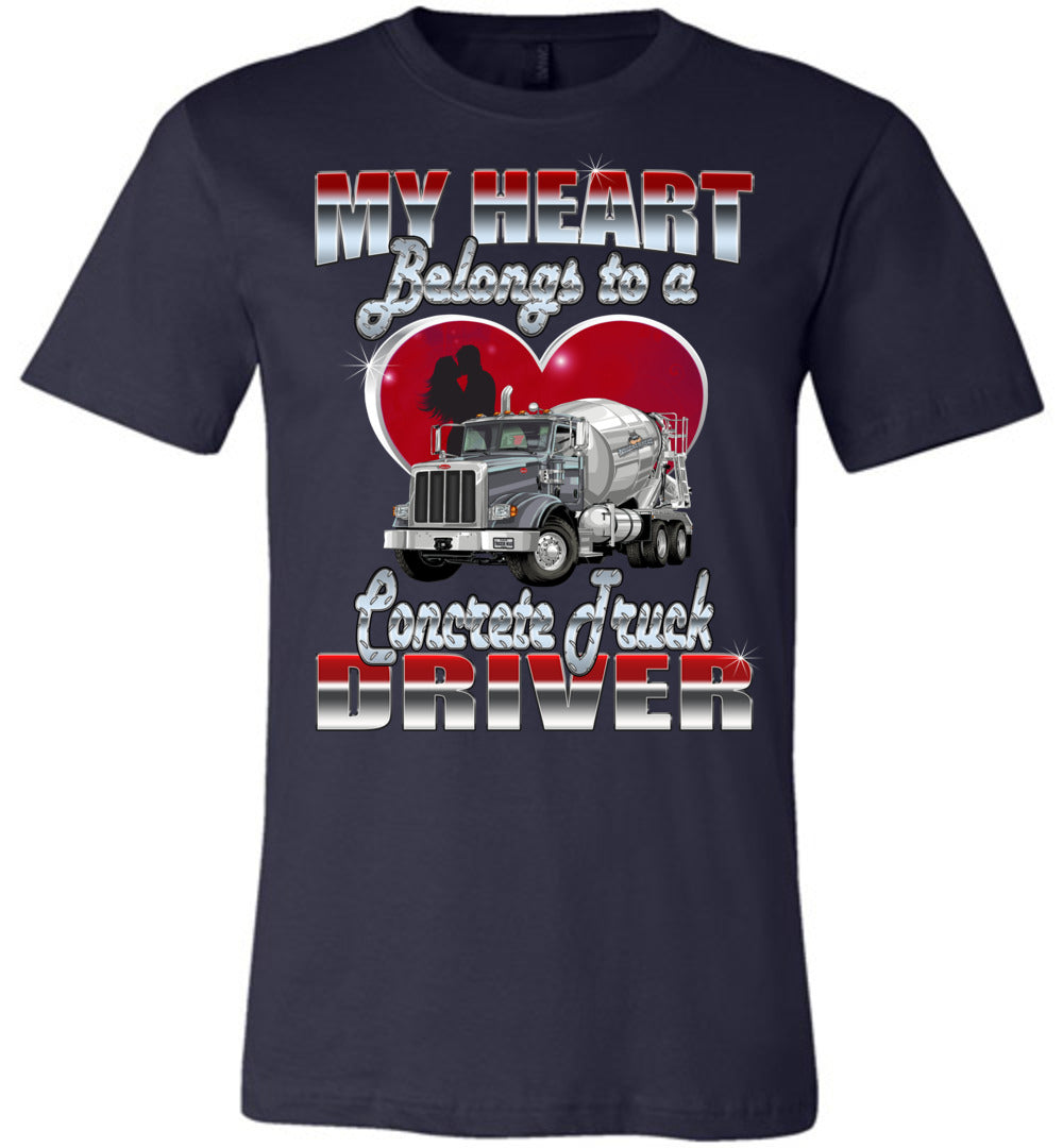 My Heart Belongs To A Trucker Wife Tshirt My Heart Belongs To A Trucker Wife Tshirt