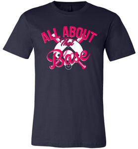 All About That Base Softball Shirts heather navy