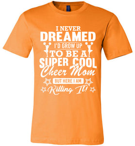 Super Cool Cheer Mom Shirts orange