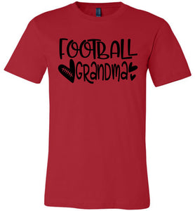 Football Grandma Shirts red
