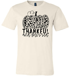 Thankful And Blessed Thanksgiving Fall Shirt soft cream