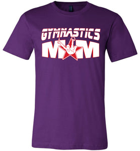 Gymnastics Mom Shirt Male Boy Gymnast purple