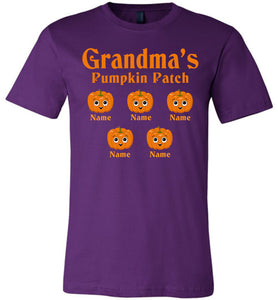 Grandma's Pumpkin Patch Grandma Pumpkin Shirt purple