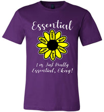 Load image into Gallery viewer, I'm Just Really Essential Okay! Essential Mom T-Shirt purple