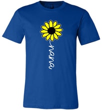 Load image into Gallery viewer, Sunflower Nana Shirt royal