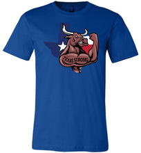Load image into Gallery viewer, Texas Strong T Shirt With Longhorn Texas Strong T Shirt royal