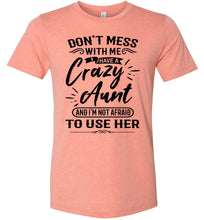 Load image into Gallery viewer, Crazy Aunt T Shirt | Niece t shirt | funny niece shirts | funny niece gifts sunset