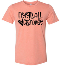 Load image into Gallery viewer, Football Grandma Shirts heather sunset