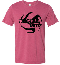 Load image into Gallery viewer, Volleyball Mom T Shirts raspberry
