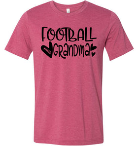 Football Grandma Shirts heather raspberry