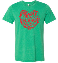 Load image into Gallery viewer, Christ Is Risen Christian Easter T Shirts kelly green