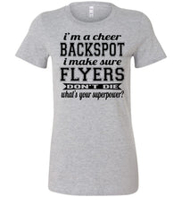 Load image into Gallery viewer, I'm A Backspot Funny Cheer Backspot Shirts ladies athletic heather