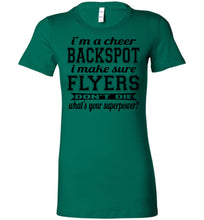 Load image into Gallery viewer, I'm A Backspot Funny Cheer Backspot Shirts ladies kelly green