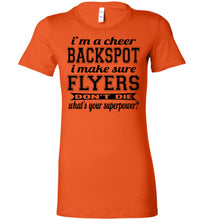 Load image into Gallery viewer, I'm A Backspot Funny Cheer Backspot Shirts ladies orange