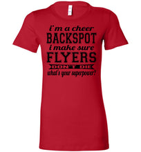 Load image into Gallery viewer, I'm A Backspot Funny Cheer Backspot Shirts ladies red