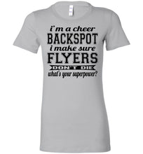Load image into Gallery viewer, I'm A Backspot Funny Cheer Backspot Shirts ladies silver