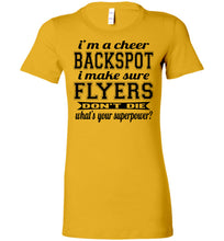 Load image into Gallery viewer, I'm A Backspot Funny Cheer Backspot Shirts ladies gold
