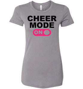 Cheer Mode On Cheer Shirts gray