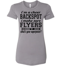 Load image into Gallery viewer, I'm A Backspot Funny Cheer Backspot Shirts ladies storm