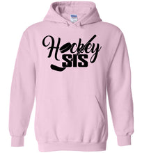 Load image into Gallery viewer, Hockey Sis Hockey Sister Hoodie pink