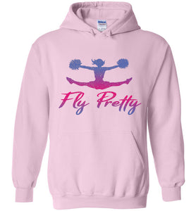Fly Pretty Cheer Flyer Cheer Hoodies pink