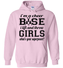 Load image into Gallery viewer, I'm A Cheer Base Funny Cheer Base Hoodies pink