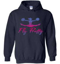 Load image into Gallery viewer, Fly Pretty Cheer Flyer Cheer Hoodies navy