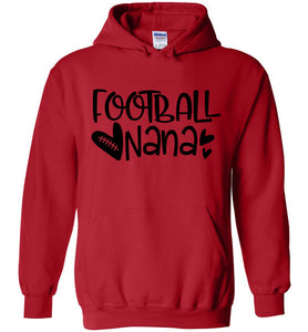 Cute Football Nana Hoodie red