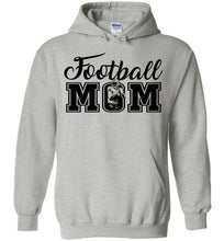 Load image into Gallery viewer, Football Mom Hoodies With Football Player gray