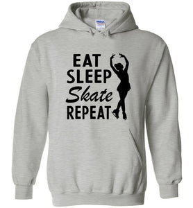 Eat Sleep Skate Repeat Figure Skating Hoodie
