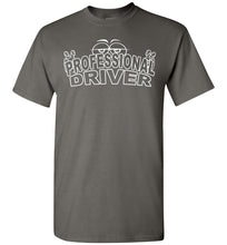 Load image into Gallery viewer, Professional Driver Funny Trucker Tees charcoal