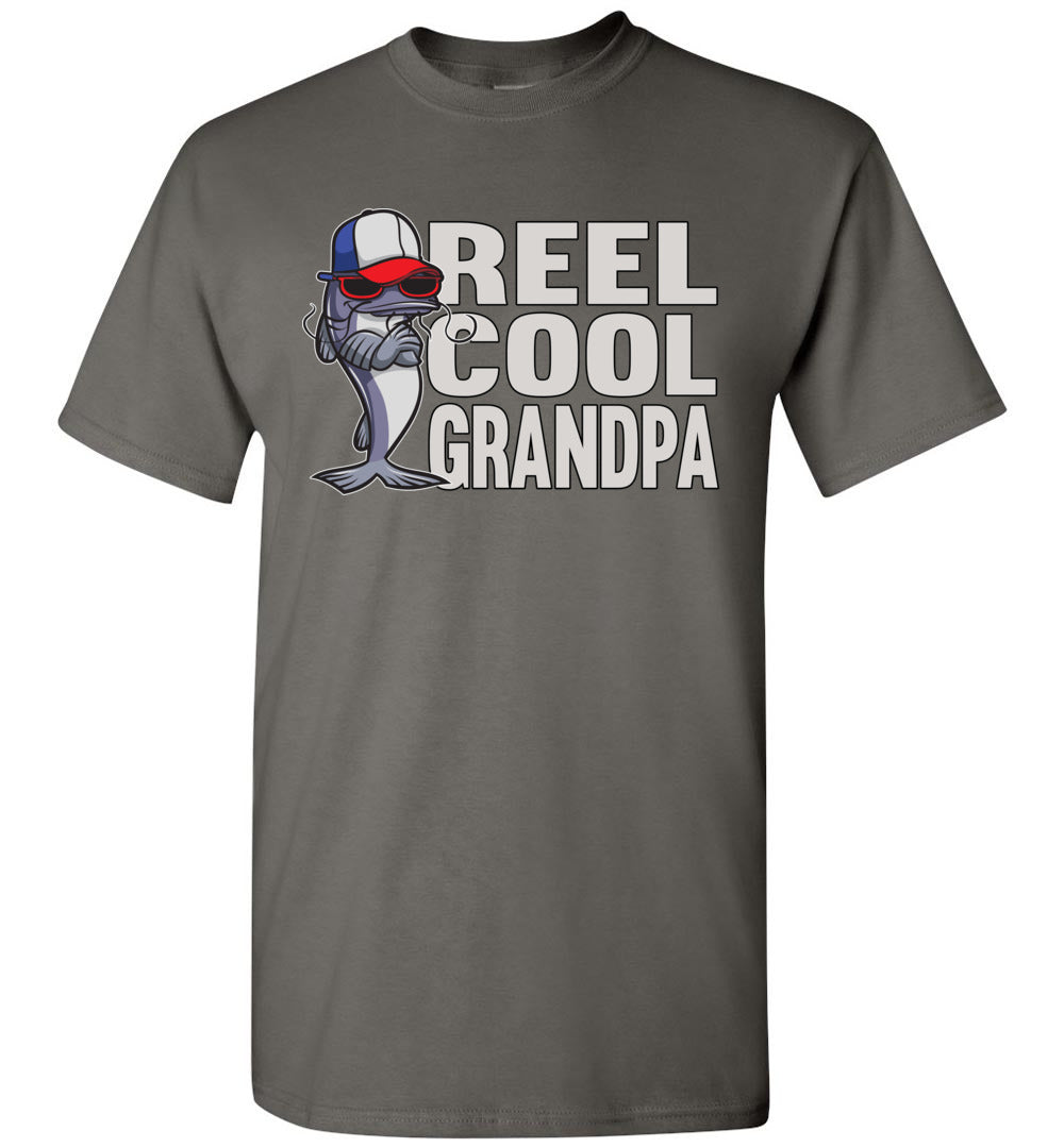 Reel Cool Grandpa Fishing Shirt | That's A Cool Tee Charcoal / 4XL