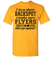 Load image into Gallery viewer, I'm A Backspot Funny Cheer Backspot Shirts youth gold