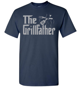 The Grillfather Grill Dad Shirt navy